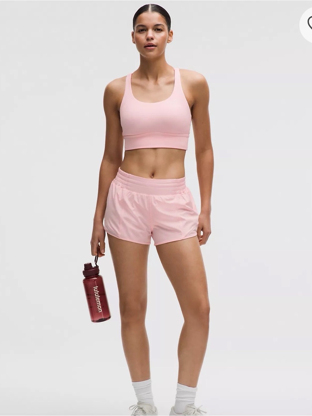 STRAWBERRY 🍓 MILKSHAKE LULULEMON HOTTY HOT HIGH RISE SHORTS 2.5in